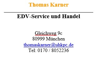 EDV-Service und Handel - Thomas Karner